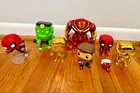 Funko Pop Marvel Avengers - Lot Of 8 -Spiderman, Ant-Man, Hulk, Deadpool