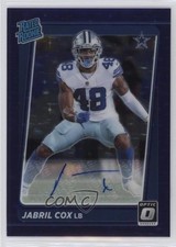 2021 Donruss Optic Rated Rookie Purple Stars Prizm 7/10 Jabril Cox Auto 0xh3