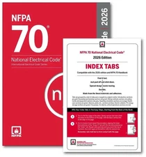 NFPA 70, National Electrical Code (NEC) 2026 Edition + index tab