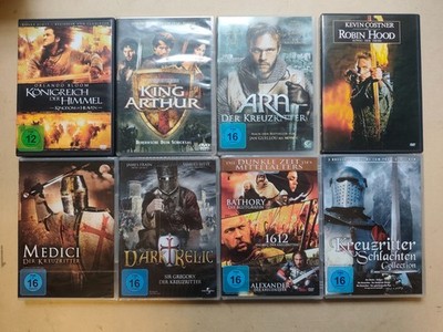 Action Mittelalter Ritter DVD Sammlung 21x Film FSK16 King Arthur Arn Robin Hood