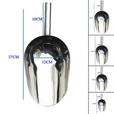 1PC Stainless Steel Ice Scoop Party Bar Buffet Sugar Flour Shovel 8/9/10/11 Inch