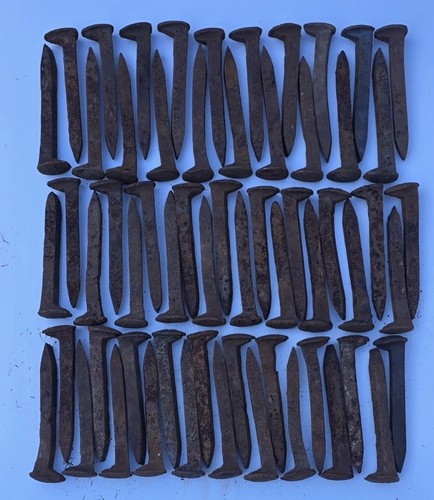 Lot of 60 High Carbon Railroad Spikes- Welding, Knife making, Decor, DIY ART