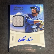 EDWIN ENCARNACION Auto Jersey 3/10 Stars Of Summer 2014 Panini Classics Baseball