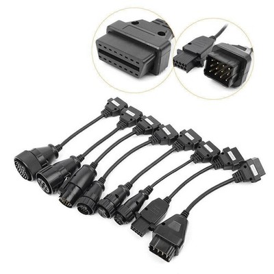 OBD2/ OBDII Full Set Diagnostic Truck Cables Tool Adapter For CDP B9 Pro car