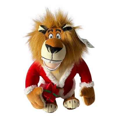 Madagascar Santa Lion Alex Merry Christmas 15'' Plush 2009 DreamWorks with Tags
