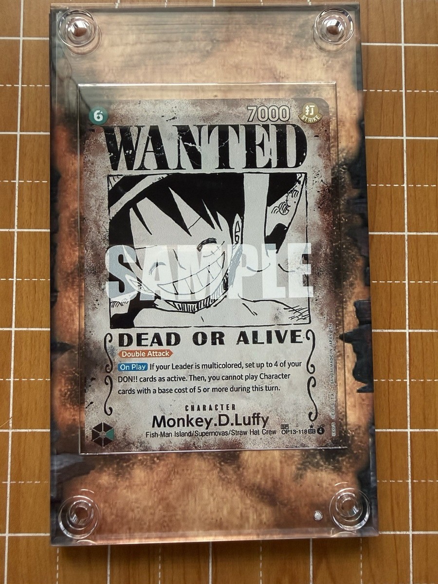 Monkey D. Luffy WANTED Alt Art OP13-118 Carrying on His Will