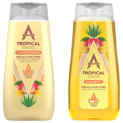 Astonish Tropical Oasis Shampoo 400ml & Conditioner 375ml Geschenkset Konvolut