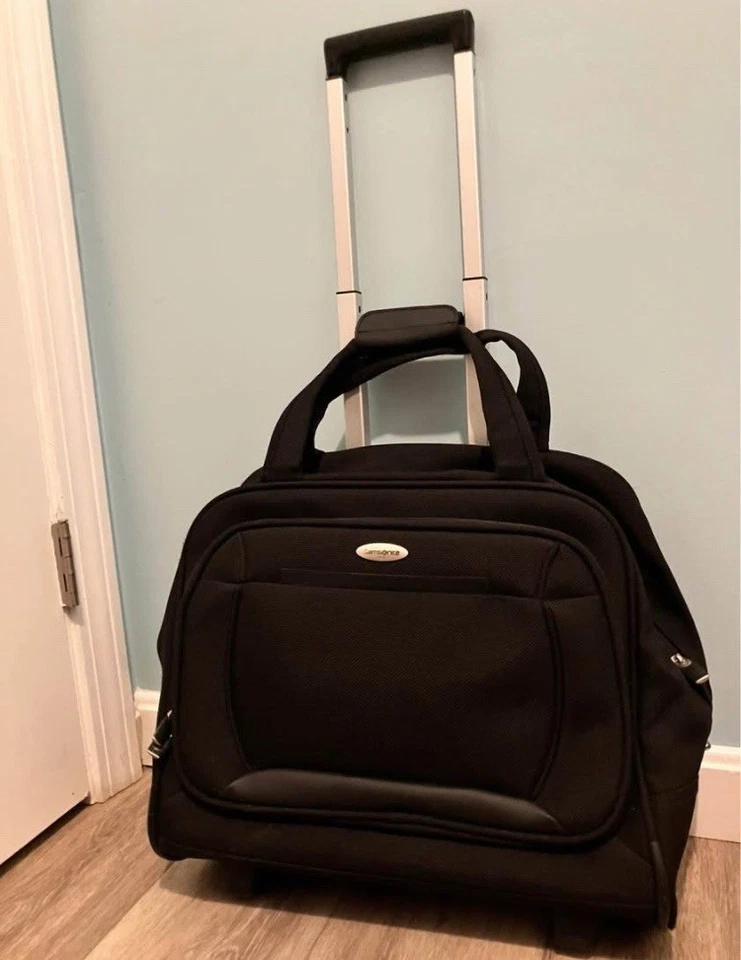 "Maletín de mano Samsonite para equipaje portátil bolsa de viaje ruedas asa 17"" + lona" Foto 2 de 4