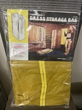 Vintage Retro Hanging Closet Jumbo Garment Dress Clothing Bag Storage 70s