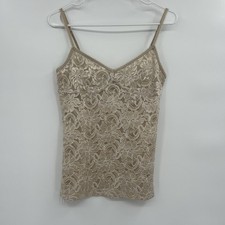 Forever 21 Y2K Lace Babydoll Cami Tank Top Size L Coquette Fairy Grunge Romantic