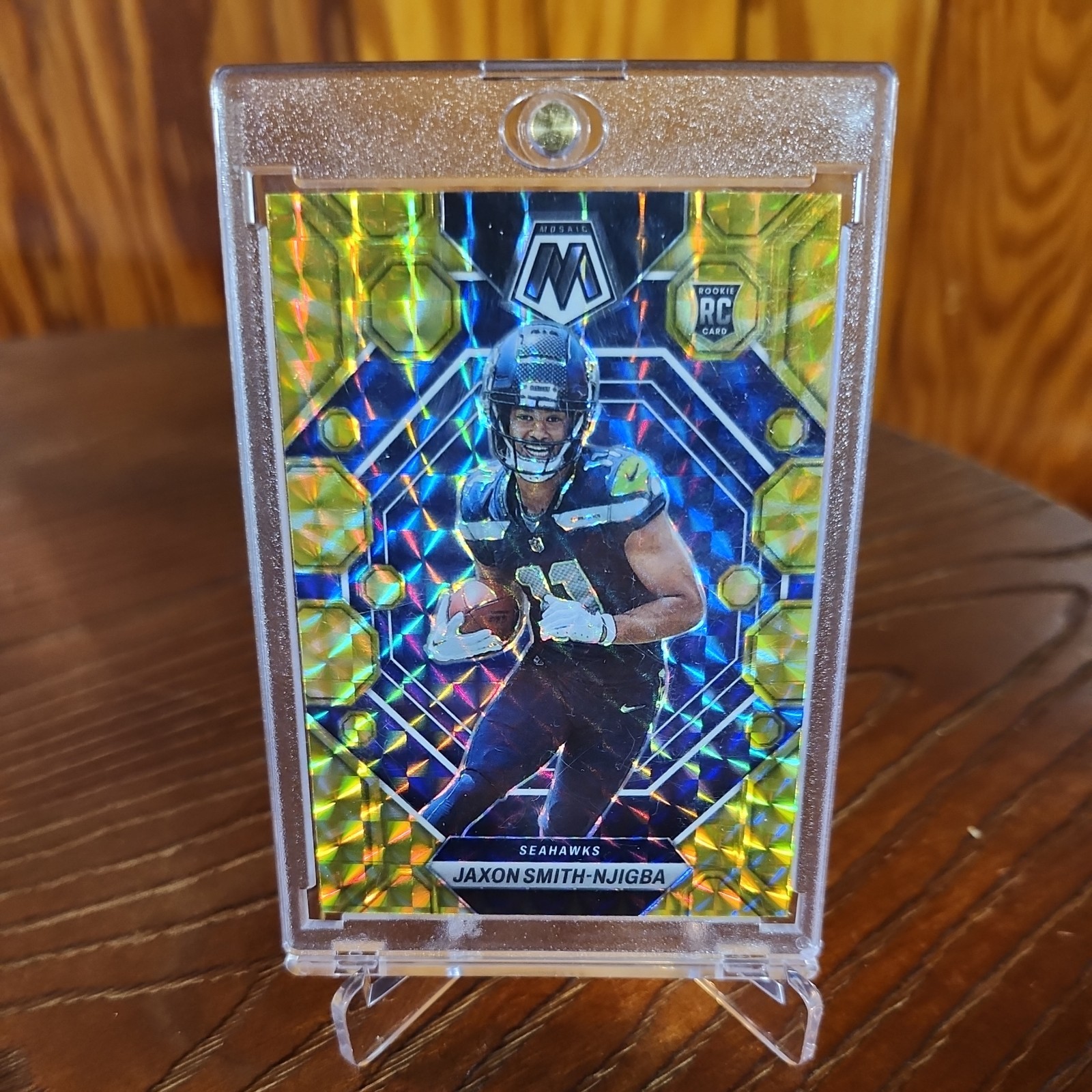 2023 Mosaic Jaxon Smith-Njigba Yellow Reactive #331 NFL Rookie Seahawks RC