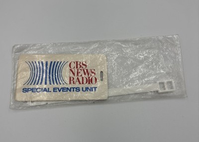 CBS NEWS Radio Badge ~ Sealed Special Event Age Unknown Sealed