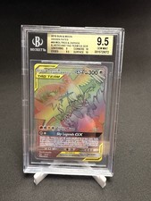 BGS 9.5 GEM MINT Moltres & Zapdos & Articuno GX 69/68 Rare Rainbow Hidden Fates on eBay