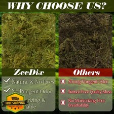 ZeeDix 8OZ Sphagnum Moss Reptile Bedding, Terrarium Humidity Retention