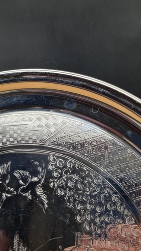 Willow Ware Chrome Plated Tray - Swan Brand - England - Picture 8 of 13