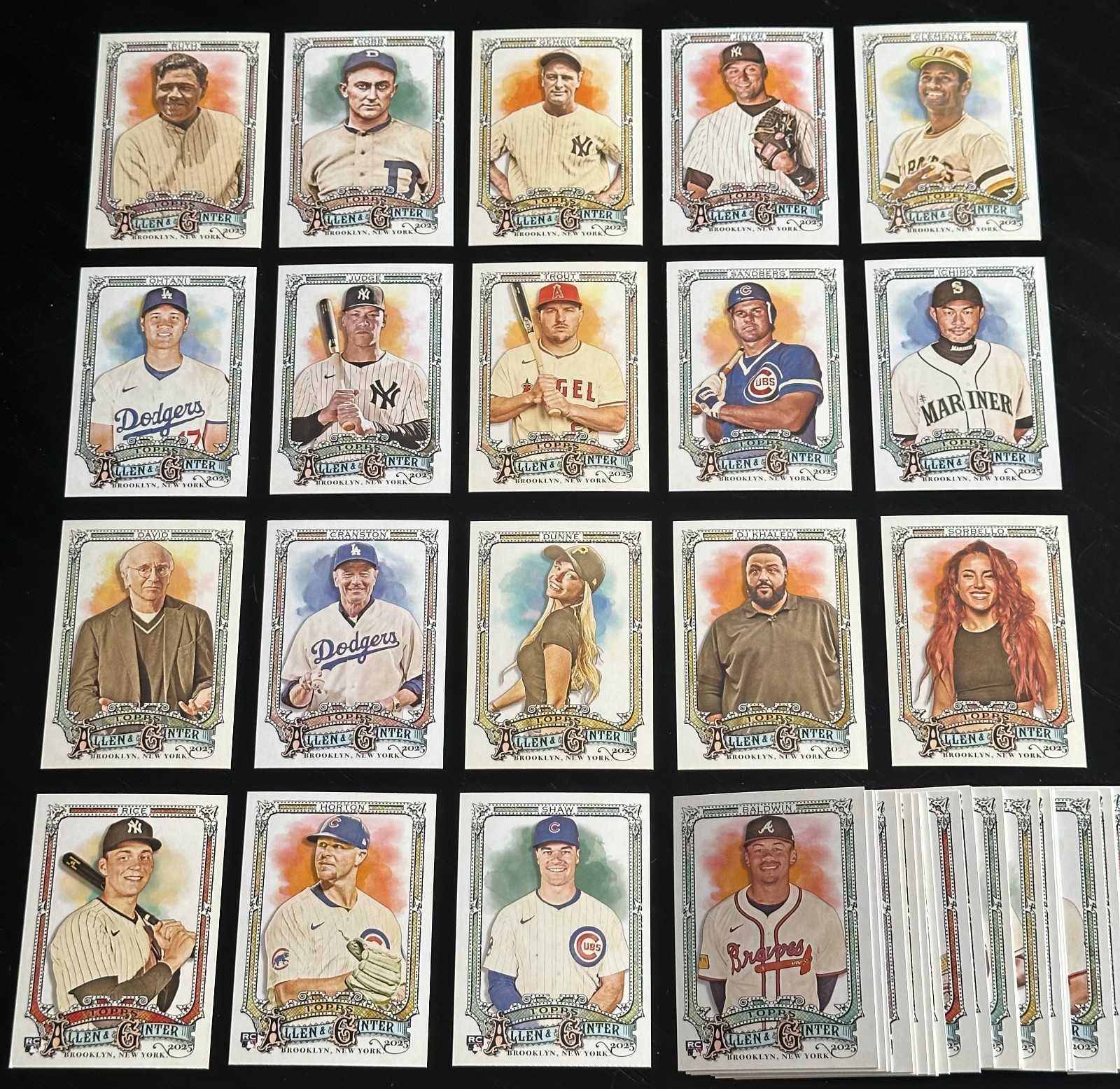 2025 Topps Allen & Ginter Baseball Lot of (475+) Unsorted Base Cards (#'s 1-300)
