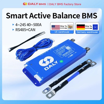 Smart Active Balance BMS 16S 48V 8S 24V 4S 12V for Lifepo4 Li-Ion Battery 18650