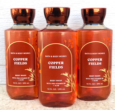 3 Bath  Body Works COPPER FIELDS Body Wash Shower Gel 10oz SET/LOT of 3
