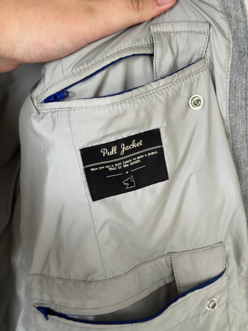 Montecore Wool Leather Double Breasted Lined Down… - image 14