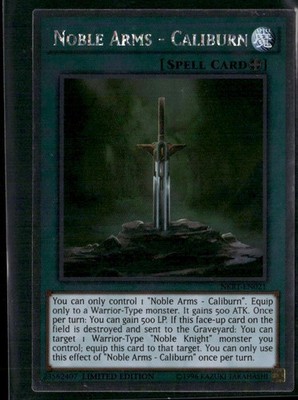 Noble Arms - Caliburn NKRT-EN021 Limited - Yu-Gi-Oh! TCG Platinum Rare