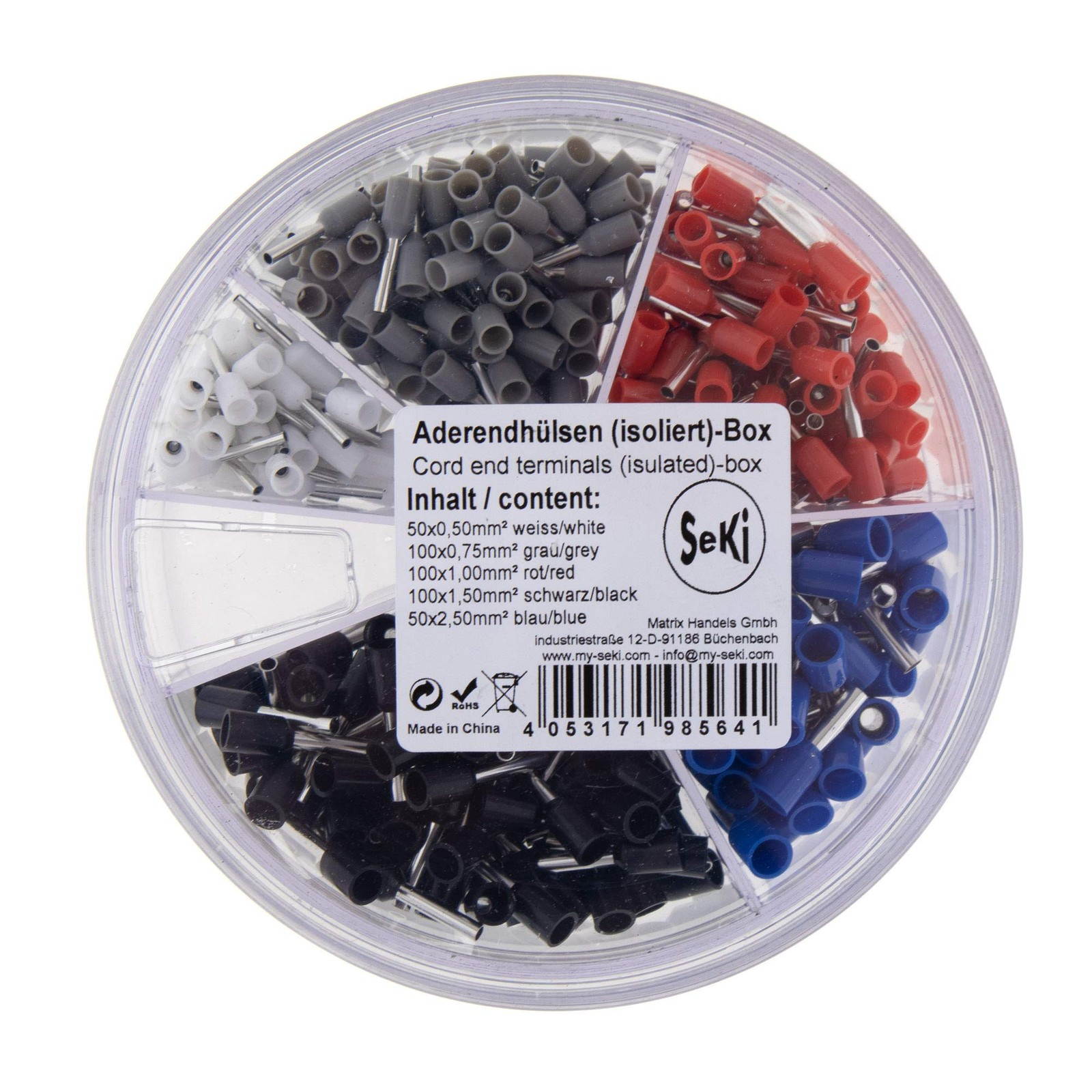 SeKi 313615 Puntali terminali (isolati) Box z37z