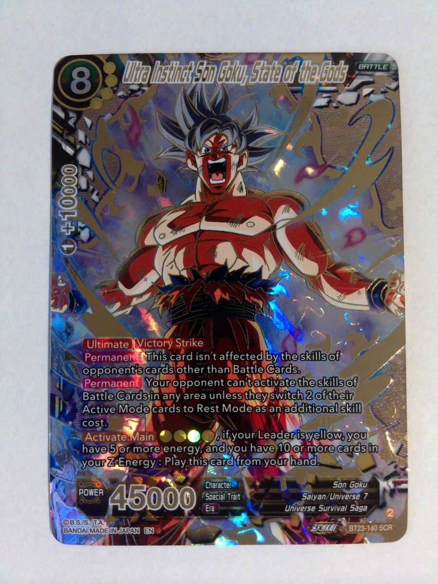 DBS Masters Ultra Instinct Son Goku, State of the Gods BT23-140