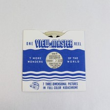 Vintage View-Master Sam 1 Adventures of Sam Sawyer 1950 Slide Reel As-Is