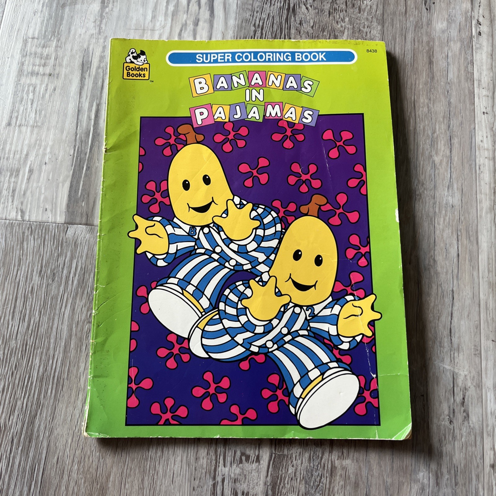 BANANAS IN PAJAMAS Pyjamas Super Coloring Book #8438 1996 Golden Books VTG RARE