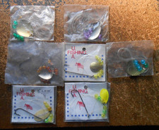 LOT OF 7 NEVER USED OLDER SPINNER BAITS LOW SHIPPING ONE BID FOR ALL 7 LURES