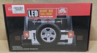 18-22 Clear Led Tail Lights  For Jeep JL Rubicon/Sport/Sahara 2018 and up. NIB