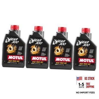  Gear 300 75W90 100 Percent Synthetic Gear Oil 1 Liter (105777)   Pack 4