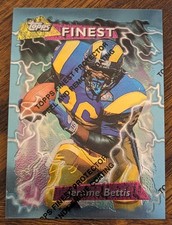 1995 Topps Finest #205 Jerome Bettis St. Louis Rams w/ Protective Coating NM-MT