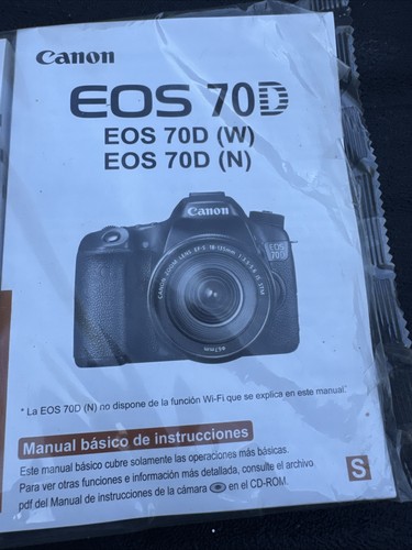 MINT 2014 Canon EOS 70D Instruction Owners Manual EOS 70D Book Inserts - Picture 3 of 4
