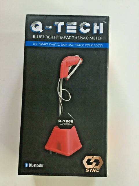 Charcoal Companion CC4130 Q-Tech Meat Thermometer, Red for sale online