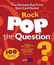 Pop the Question Rock Trivia Card Game - Music Sales America NEW 014025861