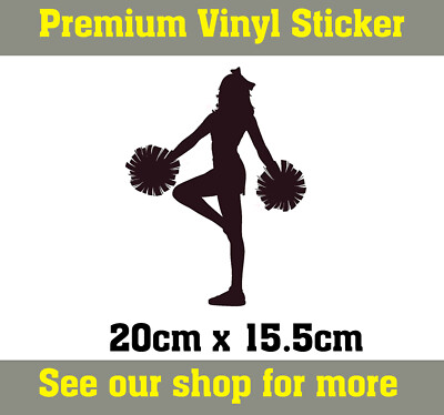 Cheerleader Custom Vinyl Sticker Aufkleber, Autoaufkleber, Autoaufkleber