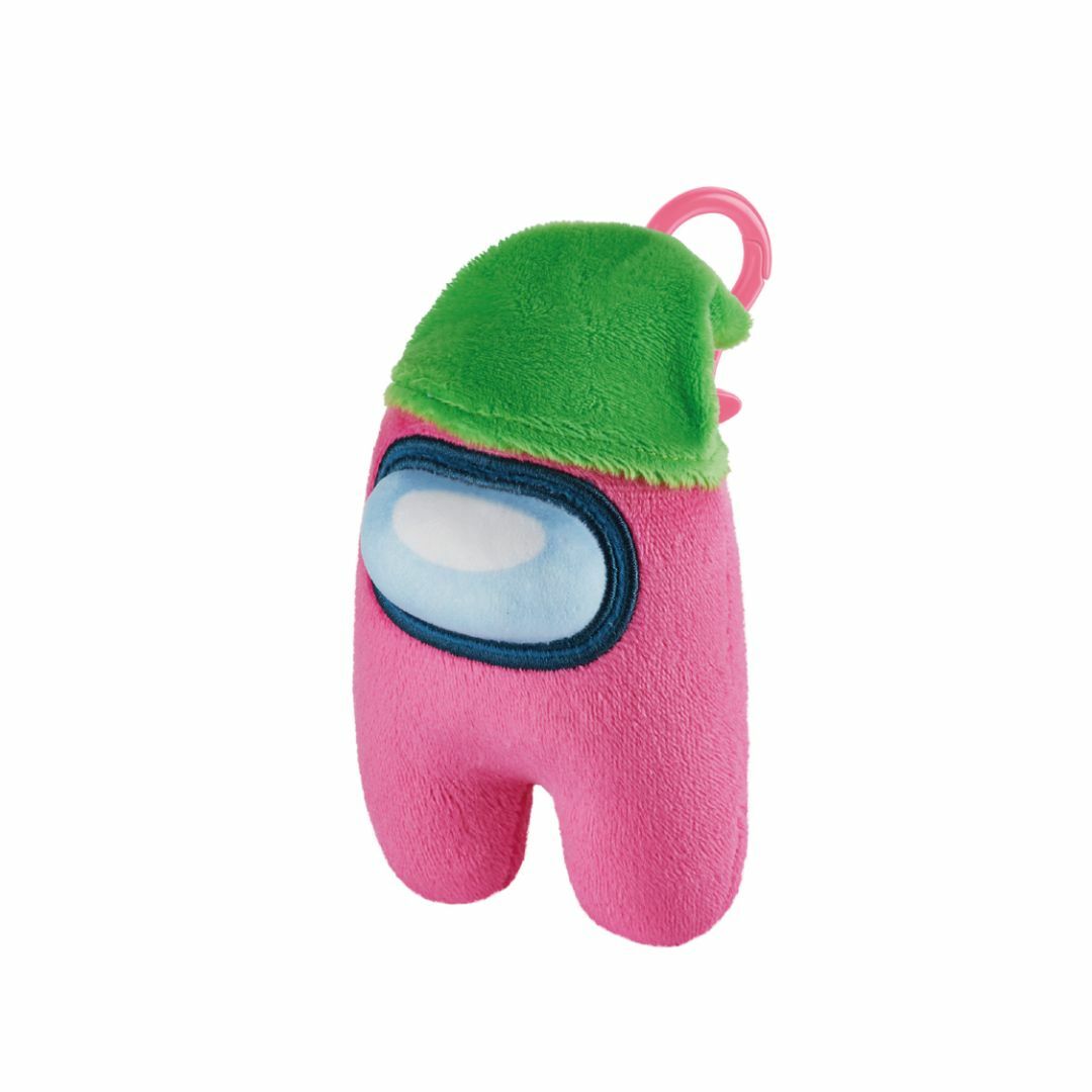 Among Us Series 2 Clip On Plush Soft Toy Crewmate Character Figure 12cm - Pink