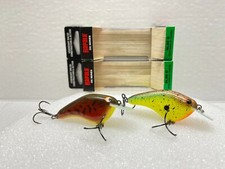 Custom Painted Rapala OGS06 Slim Crankbait - NIB - Lot of 2 - AWESOME COLORS !!