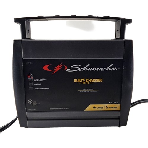 Schumacher SC1301 6/12V Fully Automatic Battery Charger 3A Maintain 6A Charge - Picture 2 of 9