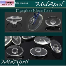 Eyeglass NOSE PADS (oval) High Quality SILICONE push in eye glass US Seller