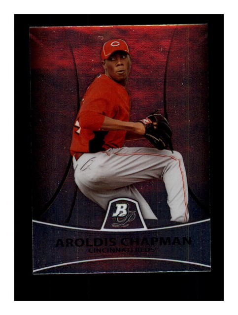 2010 Bowman Platinum Prospects PP10 Aroldis Chapman RC Rookie Card NM 