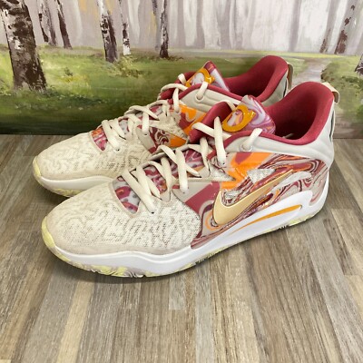 Nike KD15 ASW Beige Maroon Gold Orange DV1199-100 Men's Size 15