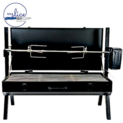Flaming Coals Mini Spit Roaster Charcoal BBQ Australia