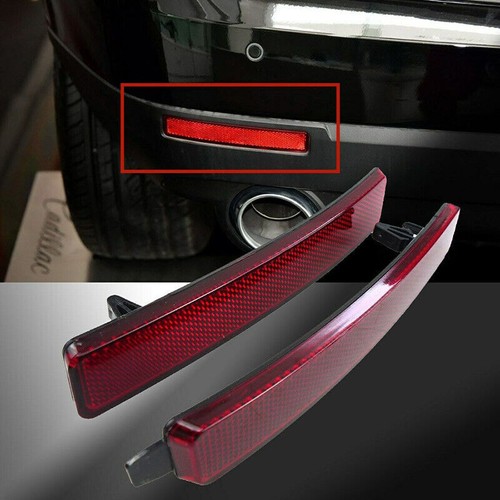 2x Rear Bumper Reflector Light Trim L＆R For GMC Acadia 07-12 Traverse