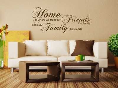 Home Is Where We Treat Our Wandbild Aufkleber - Wandaufkleber, Aufkleber, Vinyl Transfer