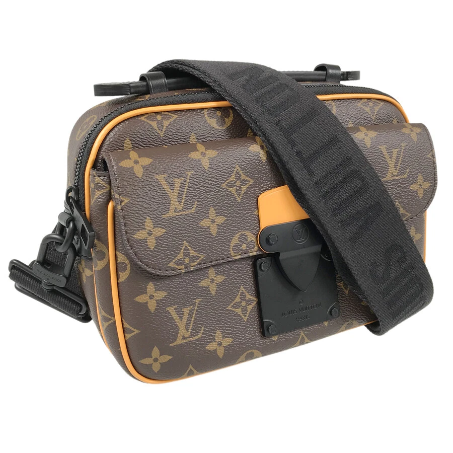LOUIS VUITTON Monogram Macassar S Lock Messenger M46688 Shoulder 