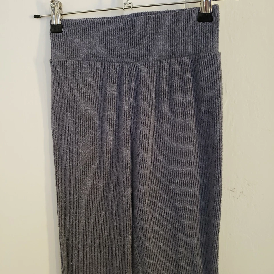 Forever 21 Womens Juniors Ribbed Blue Gray Leggings Size XS - Image 3 of 4