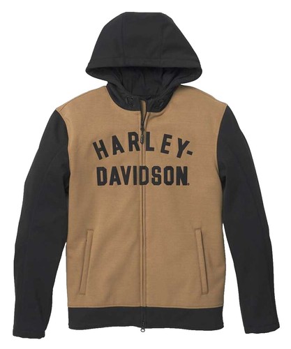 Harley-Davidson® Men's Deflector Hooded Riding Fleece Jacket 97149-22VM