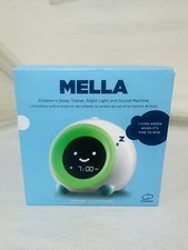 LittleHippo Mella Sleep Trainer Night Light and Sound Machine Kids Alarm Blue