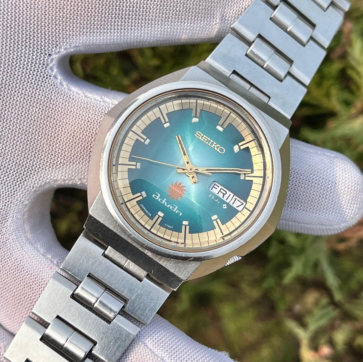 Vintage Seiko Advan JDM Automatic Turquoise Sunburst Dial Vintage Seiko Advan JDM Automatic Turquoise Sunburst Dial